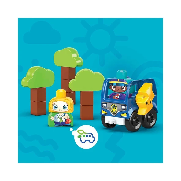 HDX90 Mega Bloks, Doğa Dostu Otobüs Seti, 36 parça, +1 yaş - Resim 4