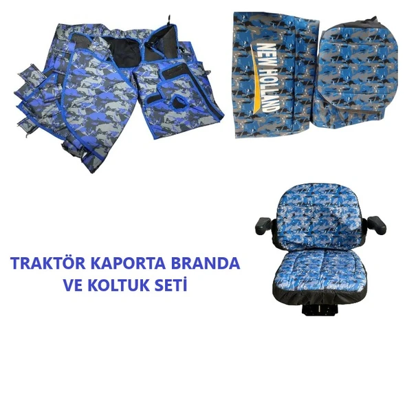 New Holland TT 4.50-TT 4.55 ve TT 4.65 Traktör Branda ve Koltuk Kılıfı Seti - 1