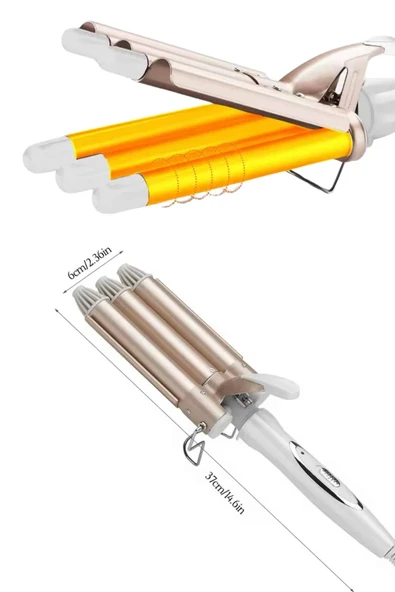 Wag Maşa Yeni Nesil Yüksek Isı Ayarlı Seramik Kaplama Saç Şekillendirici Doğal Bukle - 3