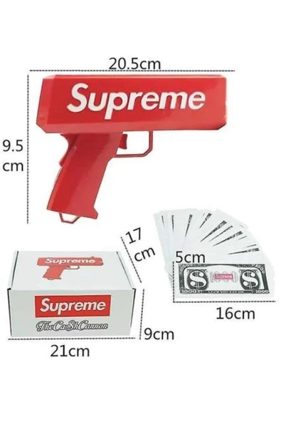 Çocuklara Özel Eğlenceli Para Saçma Makinası Parti Oyuncağı Kırmızı - 5