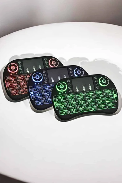 USB Bağlantılı Mini Q Klavye Işıklı Tüm Cihazlara Uyumlu - 2