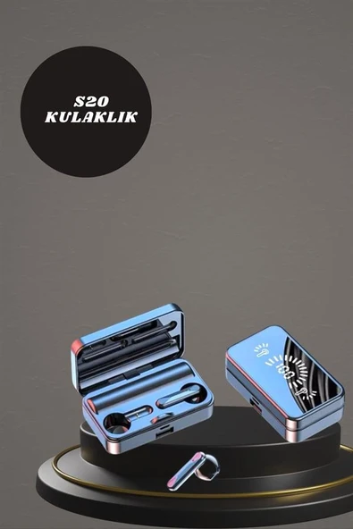 Aynalı Bluetooth Kulaklık ve 7 Kordonlu Akıllı Saat Dijital Göstergeli Uzun Pil Ömrü - Resim 4