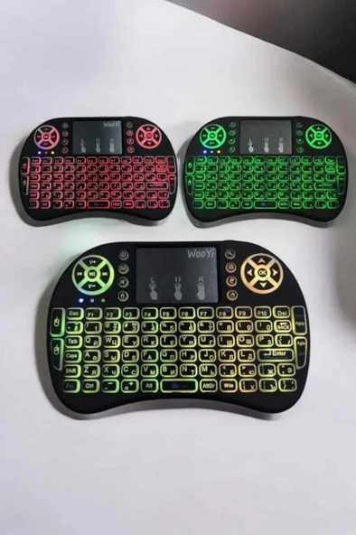 USB Bağlantılı Mini Q Klavye Işıklı Tüm Cihazlara Uyumlu - 3