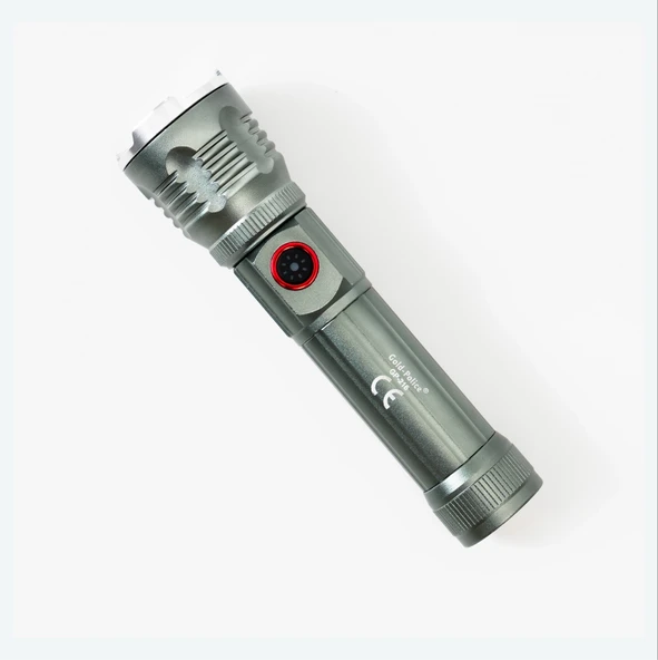 Gold Police Gp-216 Şarjlı El Feneri Güçlü Tg Led 2000 Lümen ürün görseli