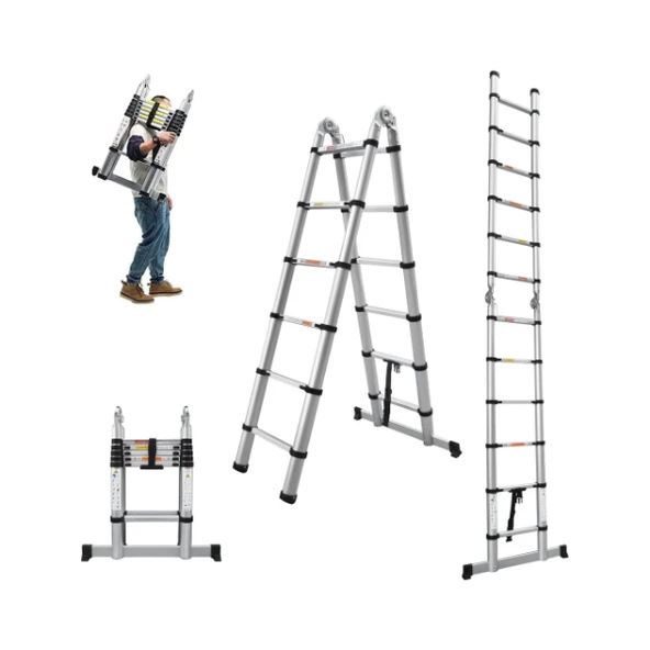 Alüminyum Çok Fonksiyonlu Teleskopik Merdiven - 4
