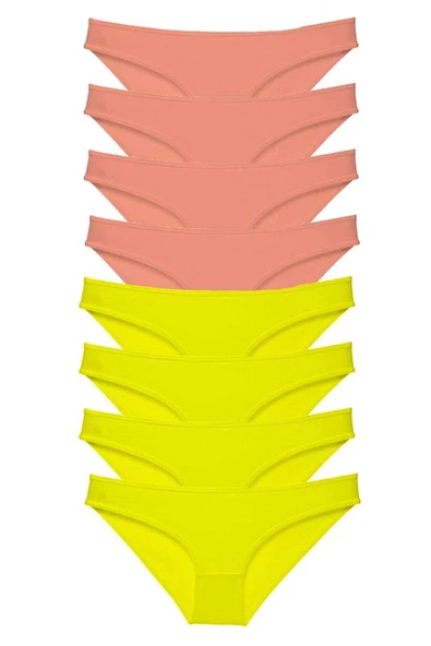 8 Adet Süper Eko Set Likralı Kadın Slip Külot Sarı Pudra ürün görseli