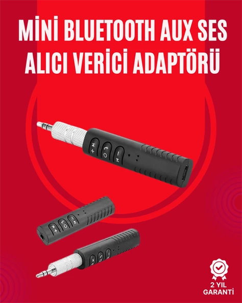 Taşınabilir Bluetooth Ses Alıcısı | 30 Dk Şarj, 4 Saat Kullanım, Geri Klipsli ürün görseli 1