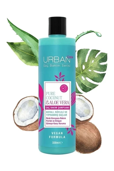 Saç Bakım Serisi ( 2 ADET ) Pure Coconut & Aloe Vera Saç Bakım Şampuanı 350 ML x 2 adet