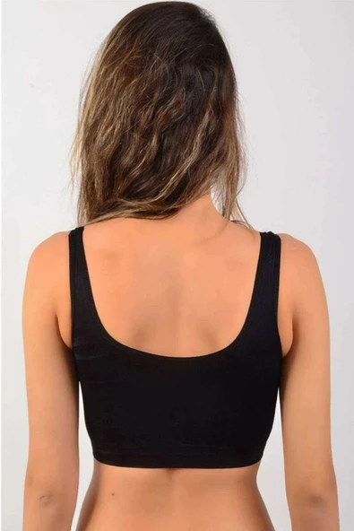 Elite Life Sünger Destekli Kadın Siyah Büstiyer 772 - 2