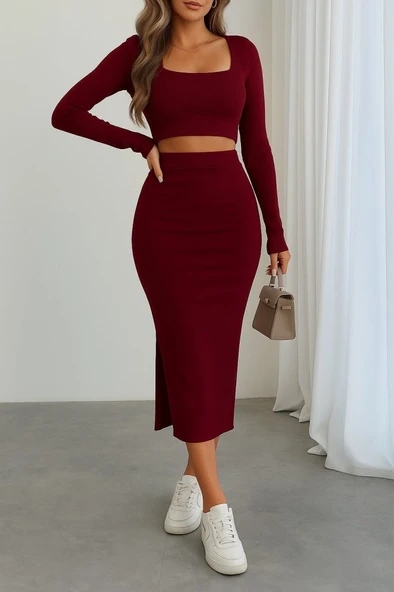 Kadın Kaşkorse Kumaş İkili Takım ürün görseli