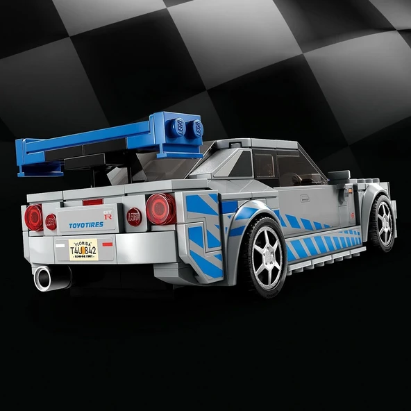 Speed Champions 2 Fast 2 Furious Nissan Skyline GT-R (R34) 76917 - Resim 2