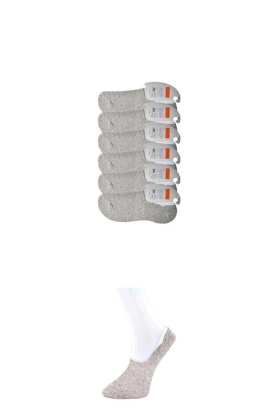 Gri Erkek Babet Çorap 6 Çift