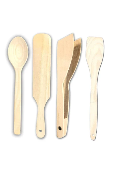 Pratik Kullanım Ahşap Mutfak Seti 4 Parça