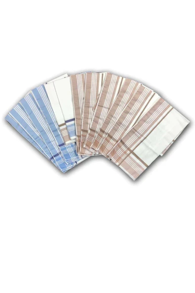 12 Adet Pamuklu Lüx Erkek Mendili 40x40 Cm - 2