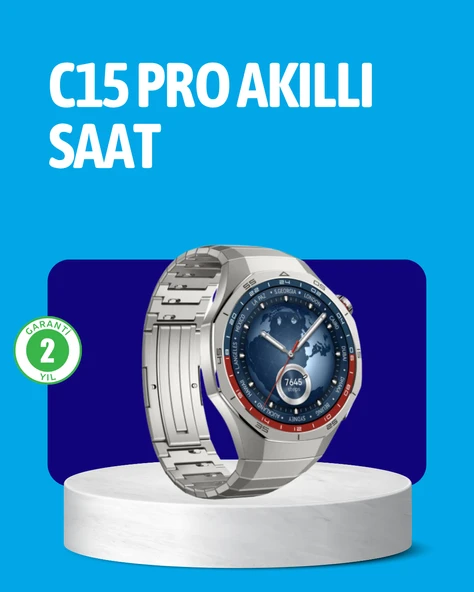 Dayanıklı Kordonlu Şarjlı Akıllı Saat ürün görseli