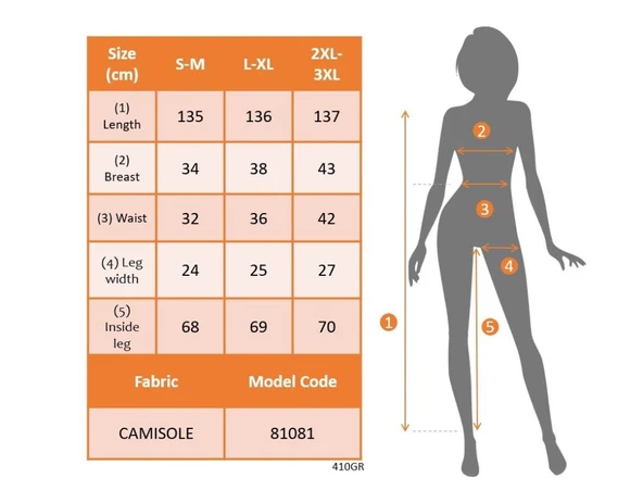 Kadın Uzun Kollu Fermuarlı Kaşkorse Tulum - 6