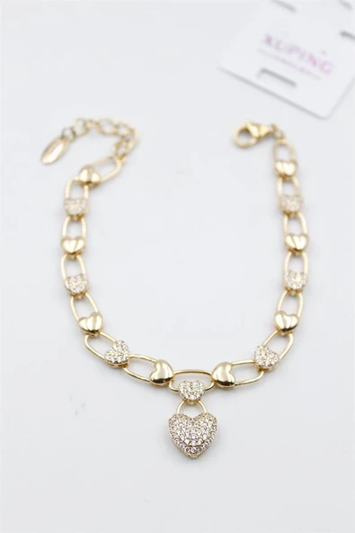 Taşlı Vip Bileklik - Rose - Resim 2