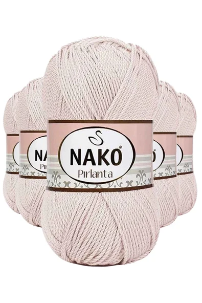 5 Adet Pırlanta Amigurumi El Örgü İpi Yünü Bal Köpüğü 10889 - 1