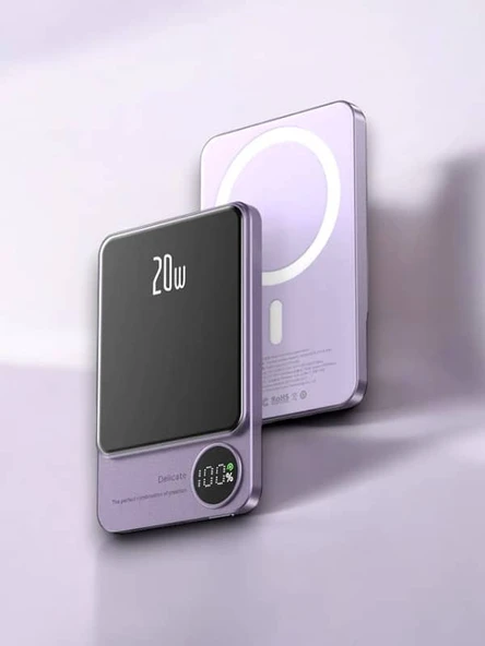 10.000 mAh Wireless Şarjlı Powerbank - Resim 4