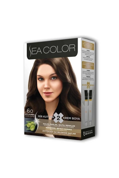 2x2 Tüp Krem Saç Boyası Seti Koyu Kumral No:6.0 - 3