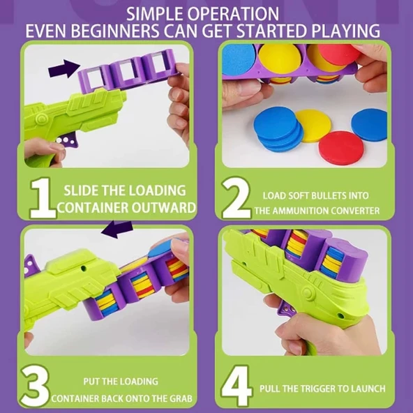 Disk Atan Oyuncak Tabanca - Resim 4