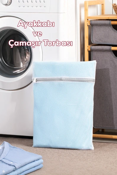 Porsima 3129 Çamaşır Yıkama Filesi Fermuarlı Bölmeli Yıkama Filesi Renkli ürün görseli 1