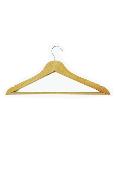 1 Adet Ahşap Elbise Ceket Askısı ürün görseli