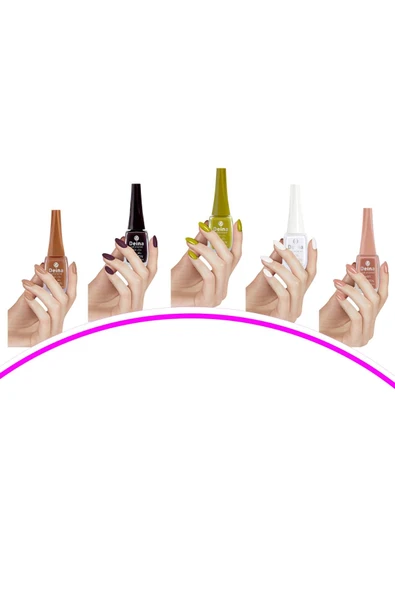 5 Adet Keratinli Besleyici Oje 14 Ml Set9