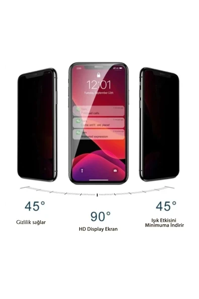 Iphone 6g Uyumlu Hayalet Ekran Gizli Tam Kaplayan Kırılmaz Cam Seramik Ekran Koruyucu Film - 4