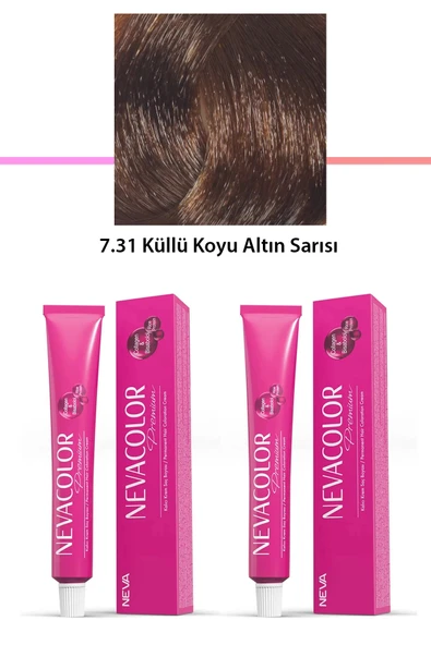 2 Li Set Premium 7.31 Küllü Koyu Altın Sarısı - Kalıcı Krem Saç Boyası 2 X 50 G Tüp ürün görseli