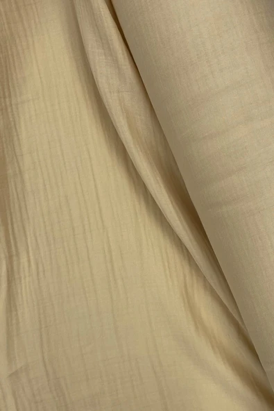 Çok Amaçlı Müslin Pamuklu Bebek Örtü Ve Battaniye Kumaşı Müslin Bez Bej 80 - 2