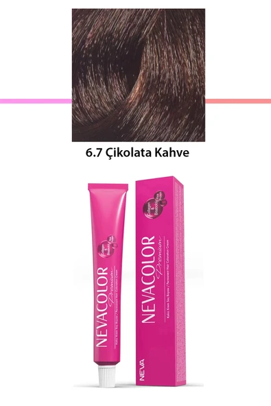 Premium 6.7 Çikolata Kahve - Kalıcı Krem Saç Boyası 50 G Tüp ürün görseli