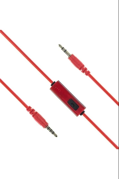 Kırmızı Kulak Üstü Portatif Katlanır Stereo Kulaklık - 4