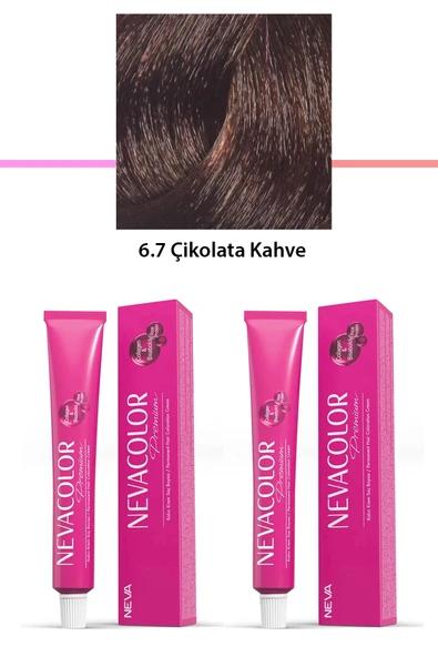 2 Li Set Premium 6.7 Çikolata Kahve - Kalıcı Krem Saç Boyası 2 X 50 G Tüp
