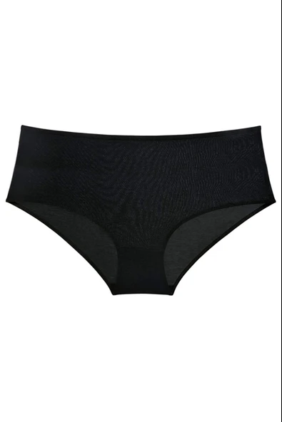 3 Adet Kadın Yüksek Bel Bato Külot Siyah Ten Krem - 4