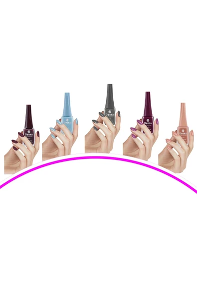 5 Adet Keratinli Besleyici Oje 14 Ml Set11