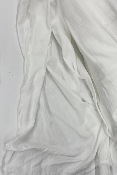 Çok Amaçlı Müslin Pamuklu Bebek Örtü Ve Battaniye Kumaşı Müslin Bez Kırık Beyaz 11