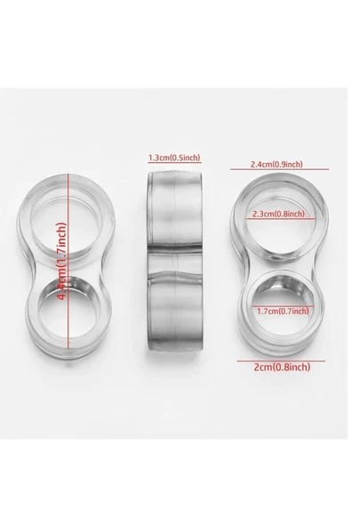 Şeffaf Kapı Kolu Stoperi Kapı Kolu Tamponu 4 Adet Kapı Güvenliği - 6