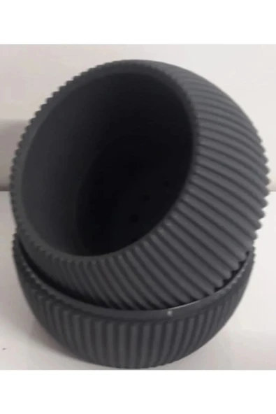 Mercan Saksı 2 Numara 0,35 Litre Su Hazneli Dekoratif Kaktüs Sukulent Saksı 11,8x9,2 Cm - 3