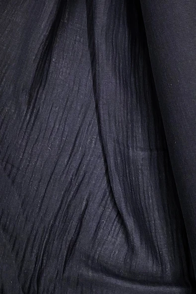 Çok Amaçlı Müslin Pamuklu Bebek Örtü Ve Battaniye Kumaşı Müslin Bez Siyah 27 - 2