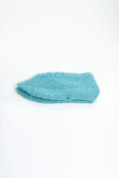 2 Çift El Örgüsü Kışlık Şık Kadın Yün Patik Set 4 - 4