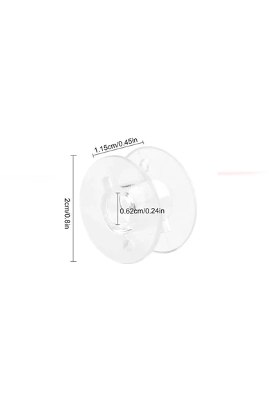 5 Adet Ev Tipi Makineler İçin Plastik Masura - 2