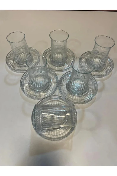 Rayan Müge 6'lı Çay Tabağı - 5