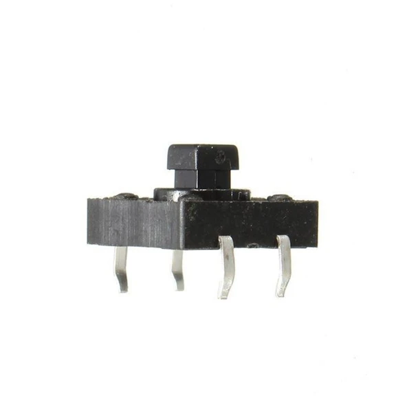 5 Adet 12x12x7.3mm 4 Pinli Siyah Push On Off Buton - Tact Switch - 2