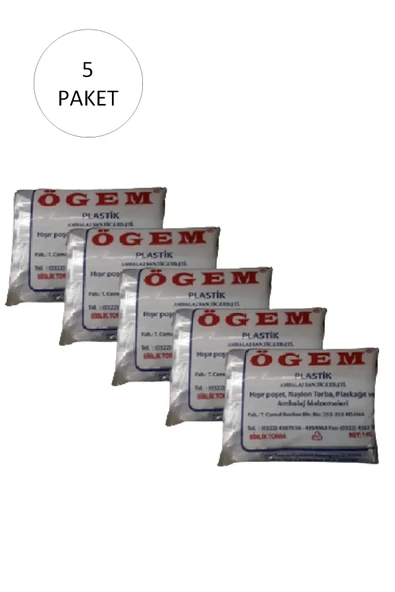 Bakkaliye Naylon Torba Birlik 20x30 Cm 1 Kg 5 Paket (takriben 1,150 Adet)