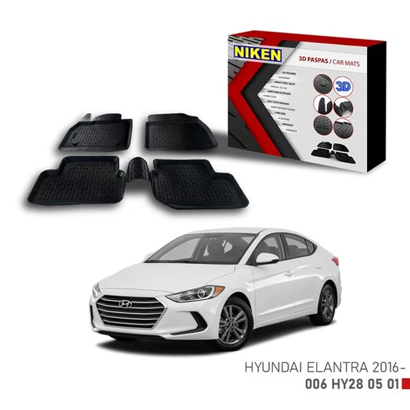 3D PASPAS HYUNDAI ELANTRA 2016- ürün görseli