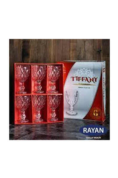Rayan Tiffany 6'lı Lüx Ayaklı Bardak - 2