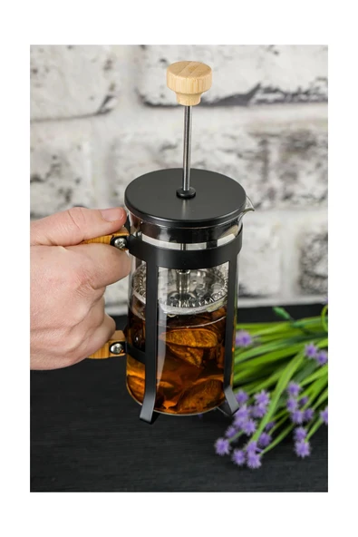 Lüx Cam 350 Ml French Press Siyah - 2