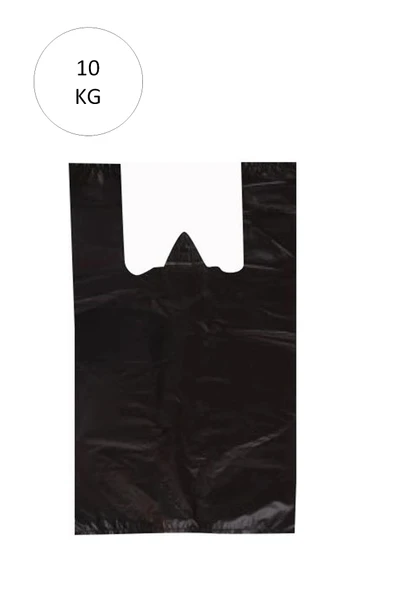 Siyah Atlet Poşet Küçük Boy 25x45 Cm Takriben 1.110 Adet 10 Kg
