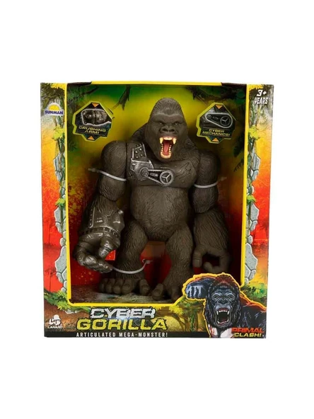 Sunman Jurassic Clash - Mega Canavar! Siber Goril! 10" - Resim 4